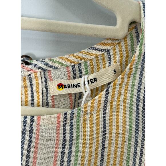 NWT Marine Women's Layer Laney Tiered Mini Dress in Beachy Stripe Size Small - Picture 10 of 13